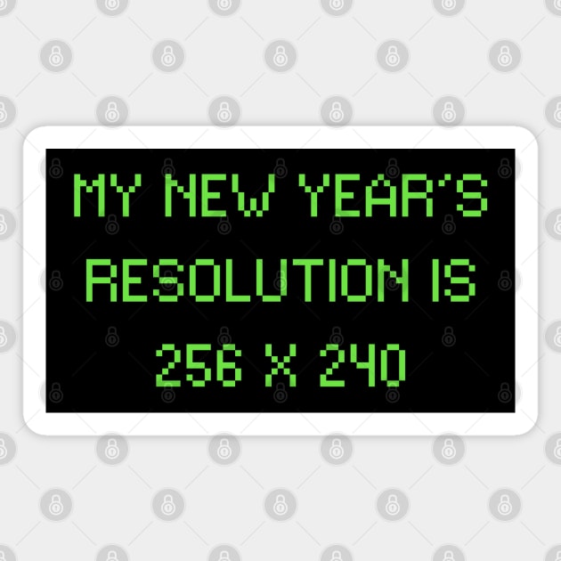 My New Year's Resolution is 256 x240 Magnet by valentinahramov